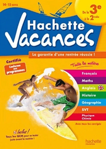 Livrenpoche : Hachette vacances - de la 3e à la Seconde - Gérard Caparros - Livre