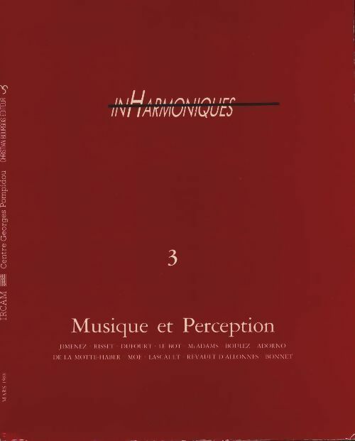 Livrenpoche : Musique et perception - Collectif - Livre