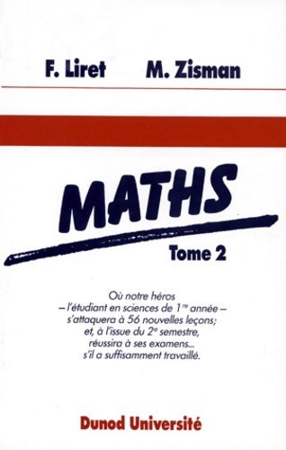 Livrenpoche : Maths Tome II - F. (françois) Liret - Livre