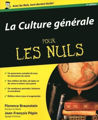 Livrenpoche : La culture générale pour les nuls 2ème édition - Jean-François Pépin - Livre
