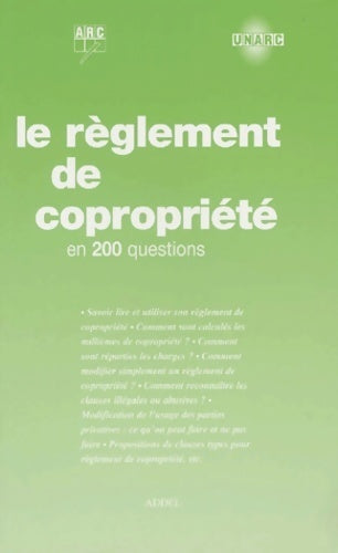 Livrenpoche : Le règlement de copropriété en 200 questions - Bruno Dhont - Livre