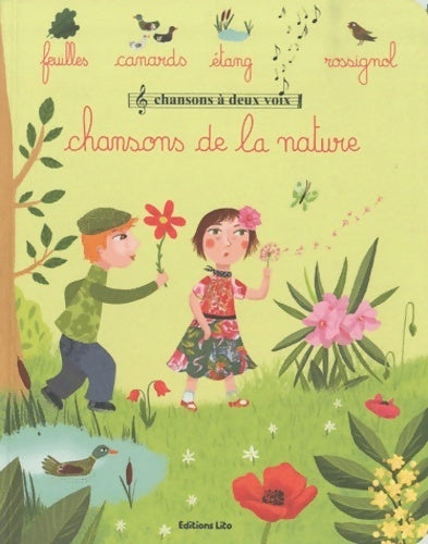 Livrenpoche : Chansons à deux voix : Chansons de la nature - dès 2 ans - Peggy Nille - Livre
