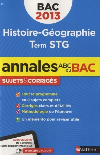 Livrenpoche : Annales bac 2013 histoire/geo - Gilles Darier - Livre