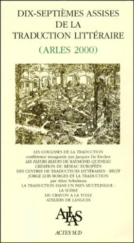 Livrenpoche : Dix-septièmes assises de la traduction littéraire (arles 2000) - Collectif - Livre