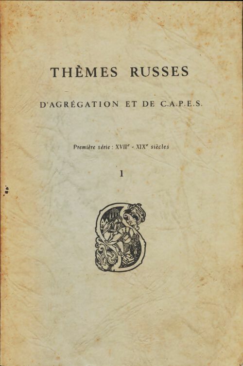 Livrenpoche : Thèmes russes d'agrégation et de c. A. P. E. S - Jean Durin - Livre