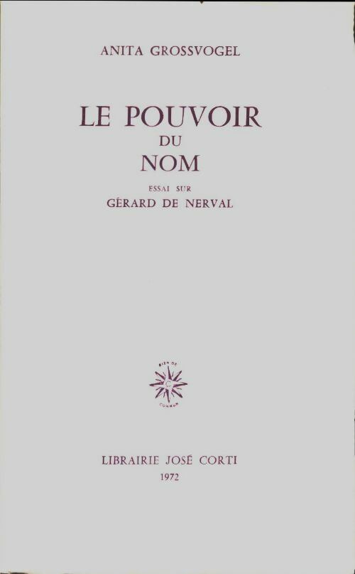 Livrenpoche : Le pouvoir du nom - Anita Grossvogel - Livre