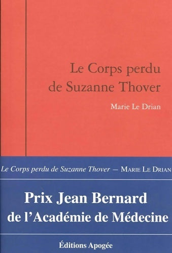 Livrenpoche : Le corps perdu de Suzanne thoyer - Marie Le Drian - Livre