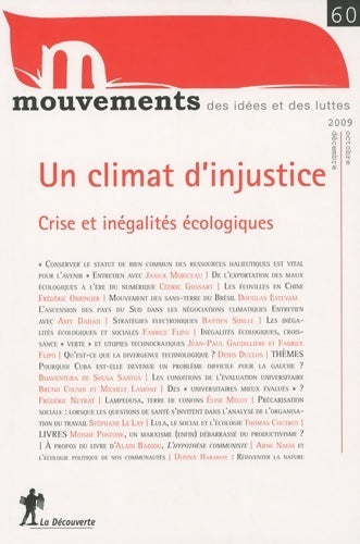 Livrenpoche : Un climat d'injustice - Revue Mouvements - Livre