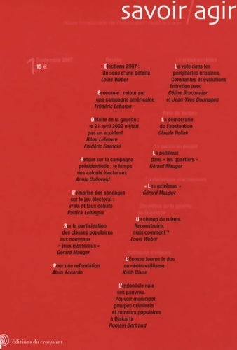 Livrenpoche : Savoir/agir n°1 : - Collectif - Livre