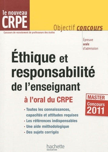 Livrenpoche : Éthique et responsabilité de l'enseignant à l'oral du crpe - Serge Herreman - Livre