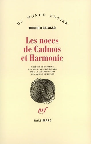 Livrenpoche : Les noces de Cadmos et Harmonie - Roberto Calasso - Livre