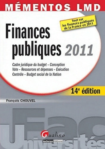 Livrenpoche : Finances publiques 2011 - François Chouvel - Livre