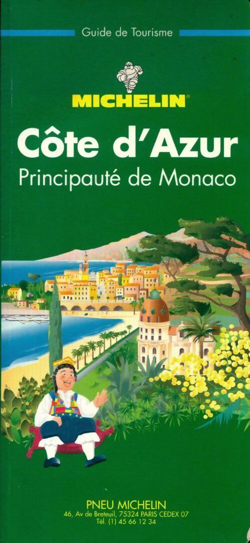 Livrenpoche : Cote d'azur. Principauté de Monaco 3ème édition 1996 - Michelin - Livre