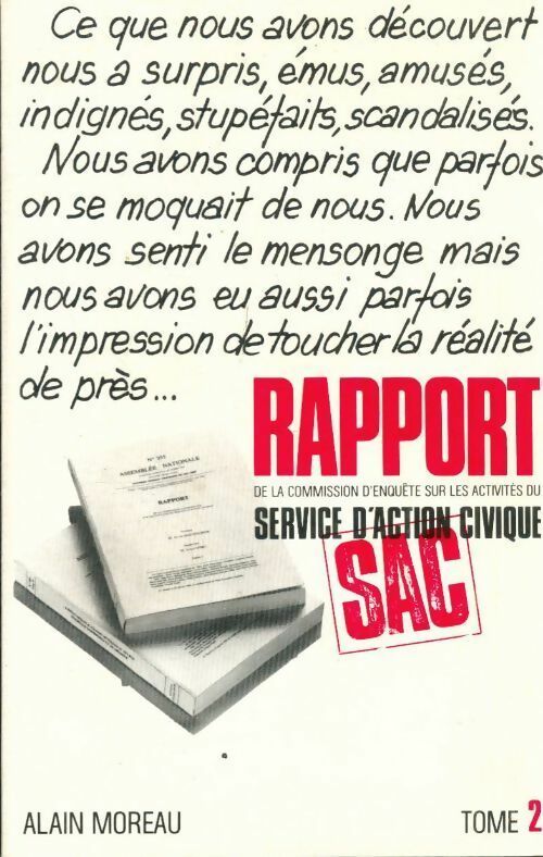 Livrenpoche : Rapport Tome I - Service D'Action Civique - Livre