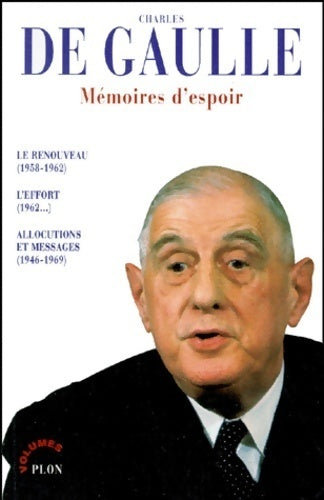 Livrenpoche : Mémoires d'espoir - Général Charles De Gaulle - Livre