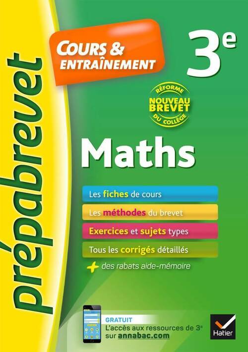 Livrenpoche : Maths 3e nouveau brevet - Jean-Pierre Bureau - Livre