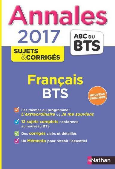 Livrenpoche : Annales abc du BTS 2017 français (31) - Claire Sani - Livre