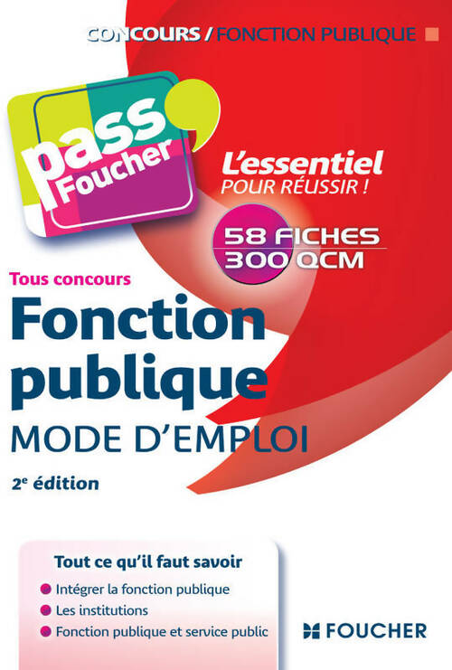 Livrenpoche : Pass'foucher - fonction publique mode d'emploi 2e édition - François Chevalier - Livre