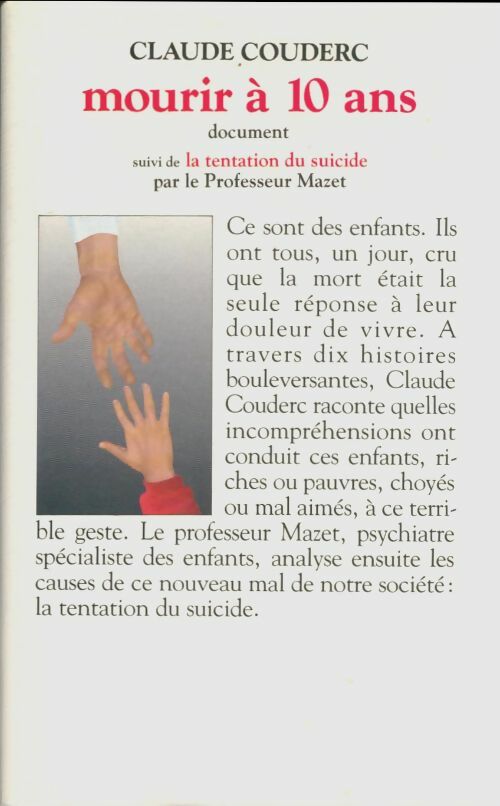 Livrenpoche : Mourir à 10 ans - Claude Couderc - Livre