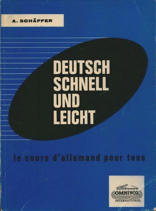 Livrenpoche : Deutsch schnell und leicht - A. SchÄffer - Livre