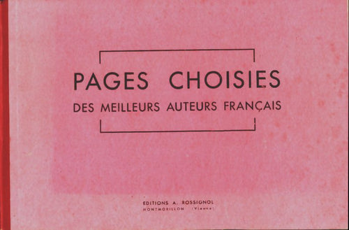 Livrenpoche : Pages choisies des meilleurs auteurs français - Collectif - Livre