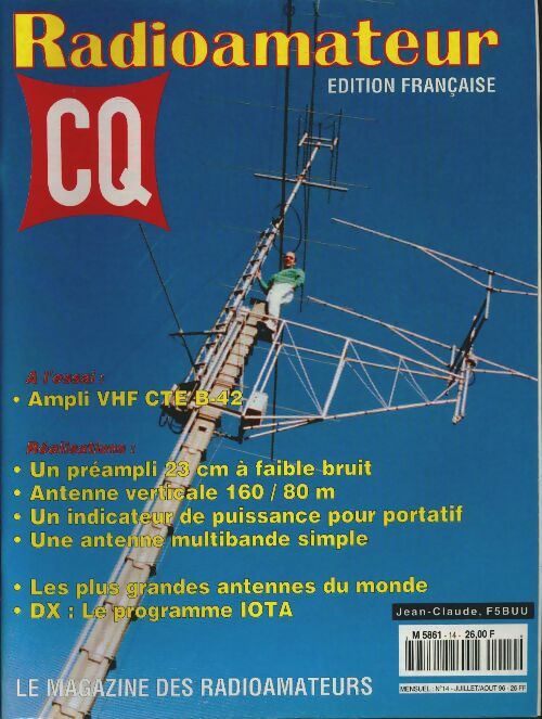 Livrenpoche : CQ Radioamateur n°14 : Ampli VHF CTE B-42 - Collectif - Livre