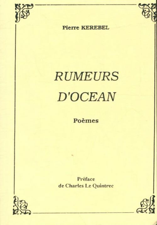 Livrenpoche : Rumeurs d'océan - Pierre Kerébel - Livre