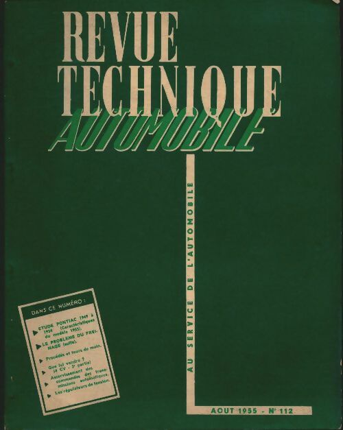 Revue technique automobile n°112 - Collectif -  Revue technique automobile - Livre
