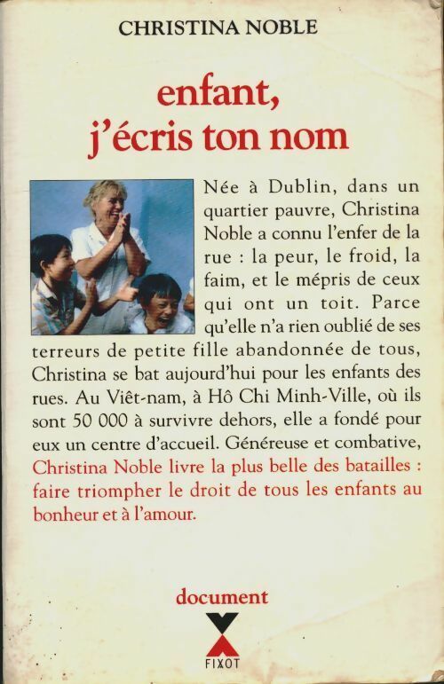 Livrenpoche : Enfant j'ecris ton nom - Christina Noble - Livre