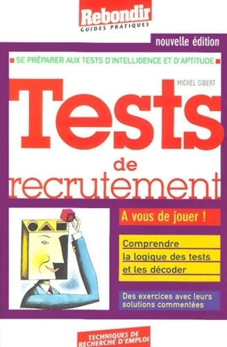 Livrenpoche : Tests de recrutement - Michel Gibert - Livre