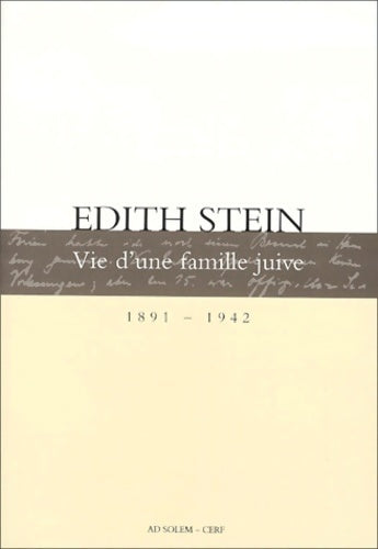 Livrenpoche : Vie d'une famille juive (1891-1942) - Edith Stein - Livre