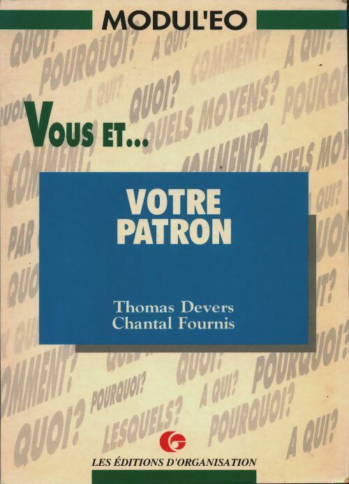 Livrenpoche : Vous et... votre patron - Thomas Devers - Livre