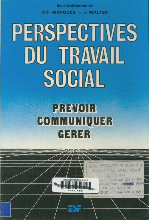 Livrenpoche : Perspectives du travail social - J. M.F.; Walter - Livre