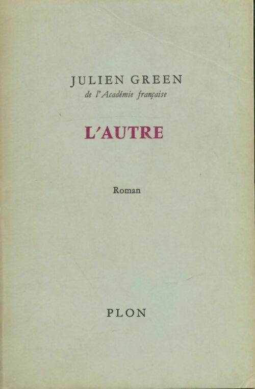 Livrenpoche : L' autre - Julien Green - Livre