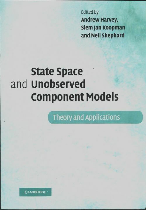 Livrenpoche : State space and unobserved component models. Theory and applications - Collectif - Livre