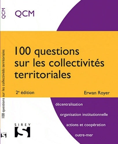 Livrenpoche : 100 questions sur les collectivités territoriales - Erwan Royer - Livre