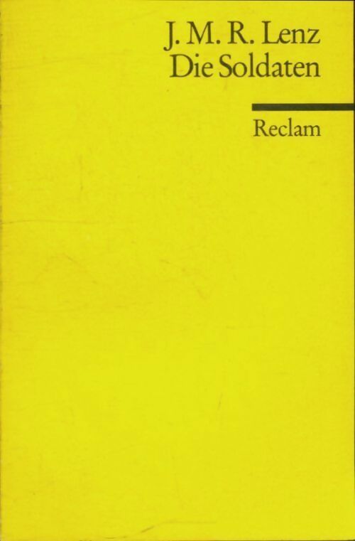 Livrenpoche : Die soldaten - J.M.R. Lenz - Livre