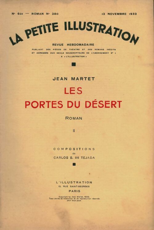 Livrenpoche : La petite illustration n°601 Roman n°280 : Les portes du désert II - Collectif - Livre