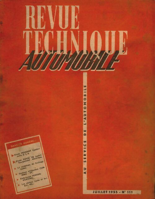 Revue technique automobile n°111 - Collectif -  Revue technique automobile - Livre