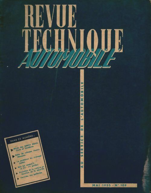 Revue technique automobile n°109 - Collectif -  Revue technique automobile - Livre