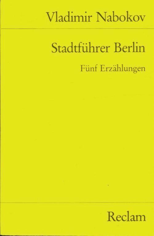 Livrenpoche : Stadtführer Berlin - Vladimir Nabokov - Livre