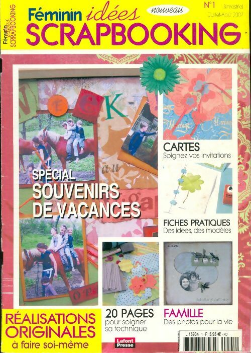 Livrenpoche : Féminin Idées Scrapbooking n°1 : Spécial souvenirs de vacances - Collectif - Livre