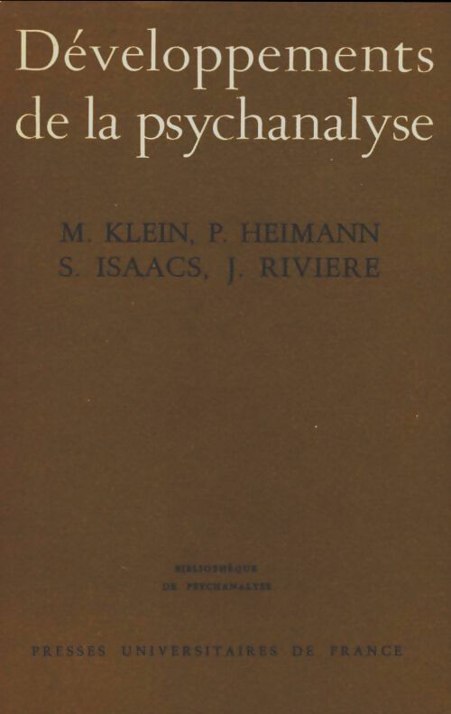 Livrenpoche : Développements de la psychanalyse - Collectif - Livre