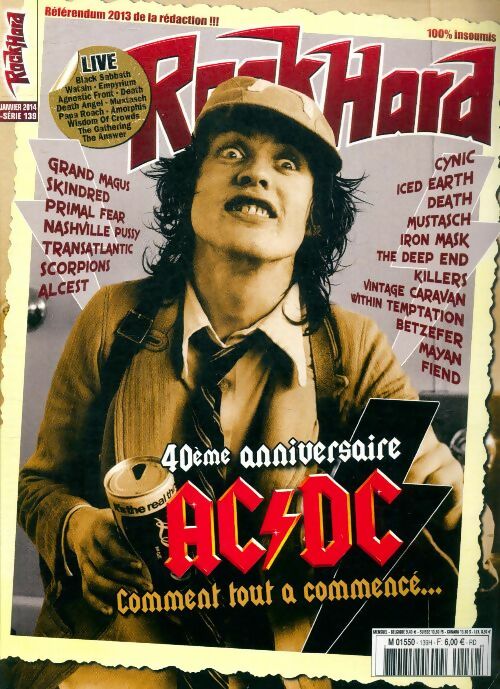 Livrenpoche : Rock Hard Hors-série n°139 : 40ème anniversaire AC/DC - Collectif - Livre