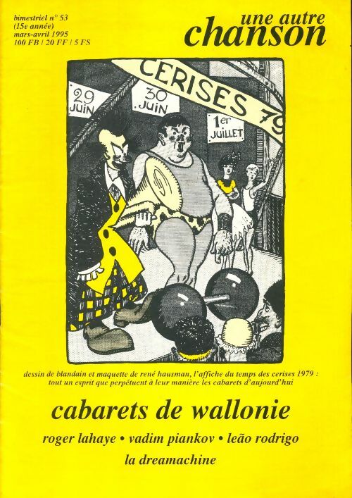 Une autre chanson n°53 : Cabarets de Wallonie - Collectif -  Une autre chanson - Livre