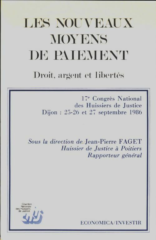 Livrenpoche : Les nouveaux moyens de paiement - Jean-Pierre Faget - Livre