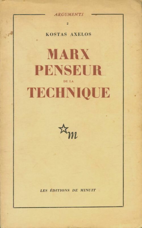Livrenpoche : Marx penseur de la techniqu - Axelos Kostas - Livre