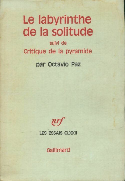 Livrenpoche : Le labyrinthe de la solitude / Critique de la pyramide - Octavio Paz - Livre