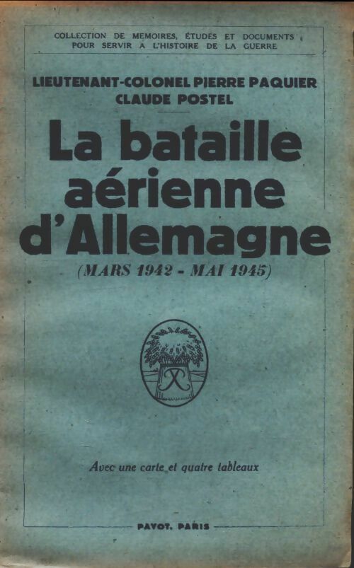 Livrenpoche : La bataille aérienne d' Allemagne - Claude Postel - Livre
