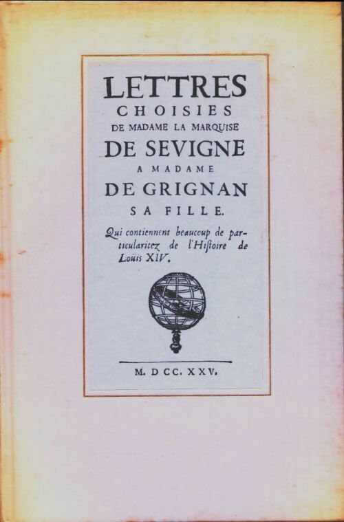 Livrenpoche : Lettres choisies - Madame De Sévigné - Livre